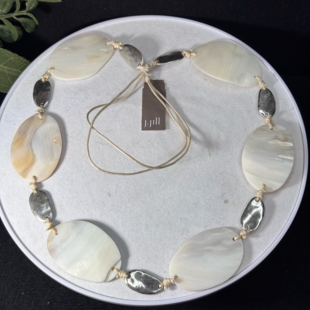 j.jill Serene Seashore Shell Statement Necklace